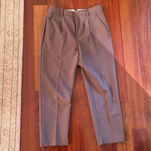 Zara high waisted pleated trousers